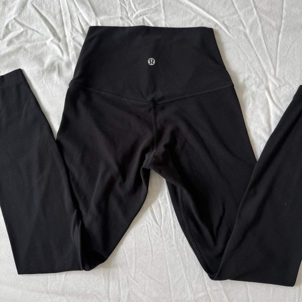Lululemon Align High-Rise Pant 25 Black Nulu Yoga Leggings Size 2 LW5CT3S